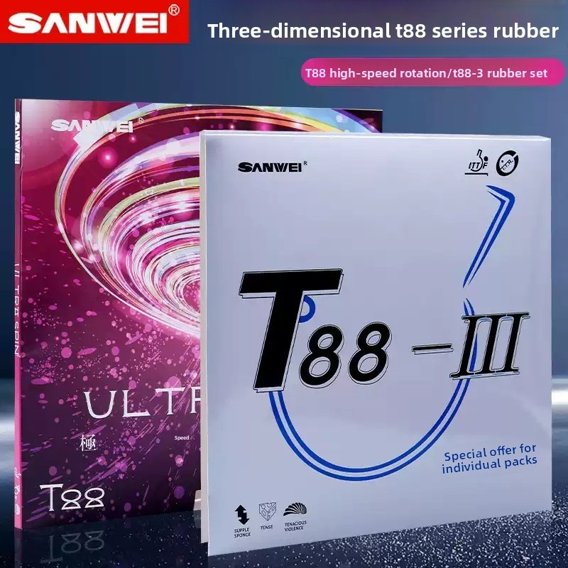 Table Tennis Double - Sanwei T88 ULTRA-Spin T88-3 Kit Doppio