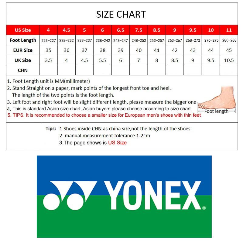 Scarpe da Badminton e Tennis Y - Table Tennis Yonex recensione e prezzo